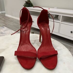 SCHUTZ Red Strappy Heels